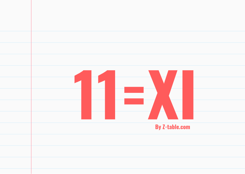 11 roman numerals